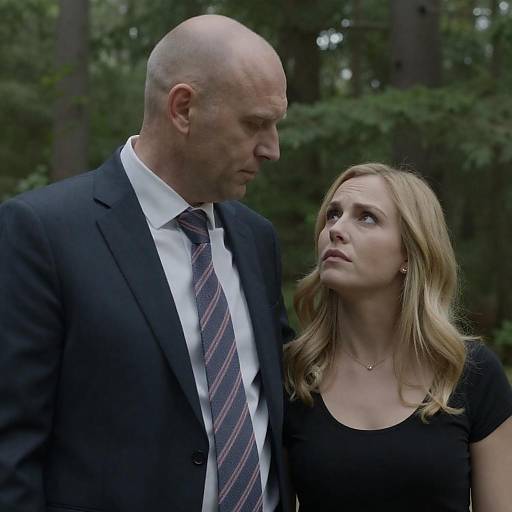 Serious Encounter in a Forest Setting