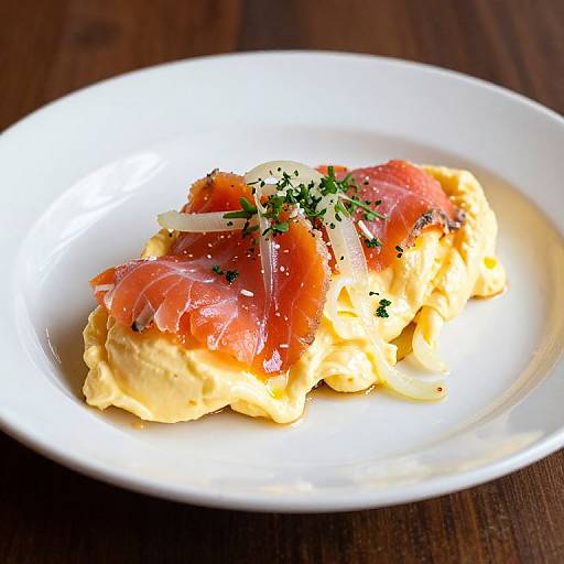 Scrambled Eggs with Lox and Onions