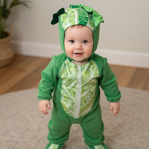 Infant in Cabbage Garden Costume
