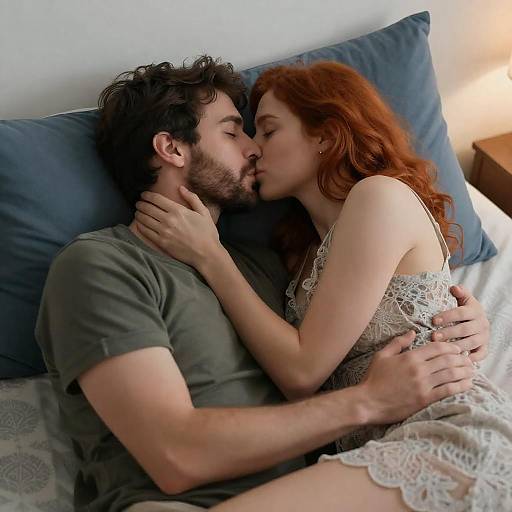 Intimate Moment: Love in Soft Lighting