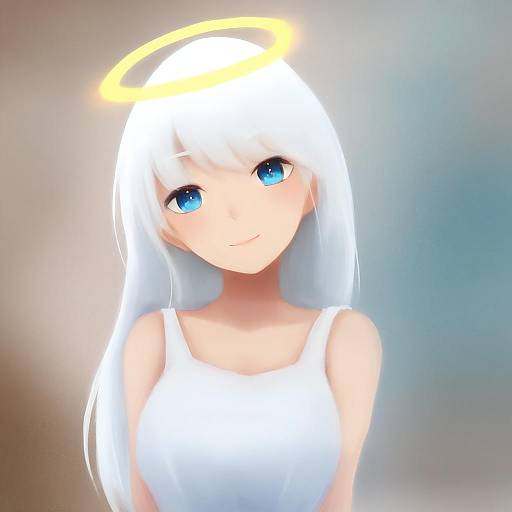 Illustration of Angel girl (shimmer), original in the style of Saiguchi otoufu