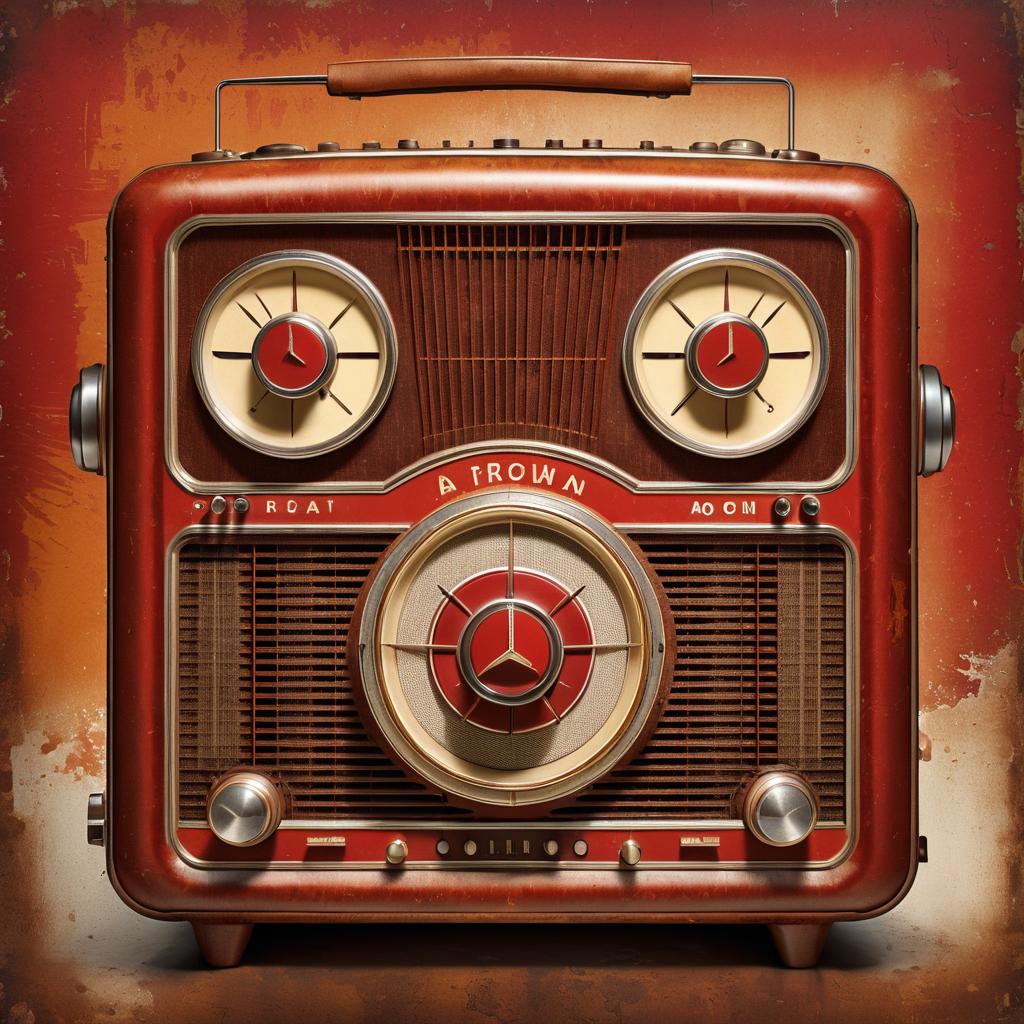 Rustic Kombuchapunk Radio Vintage Poster