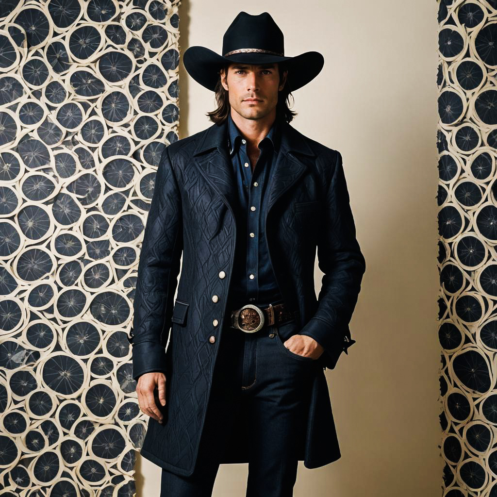 Modern Cowboy Photo Shoot with Unique Background