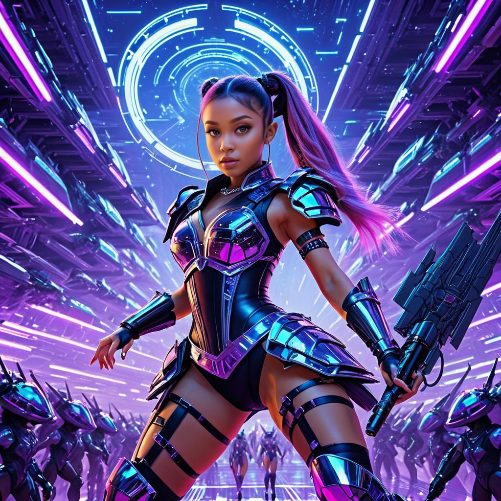 Ariana Grande as Futuristic Space Gladiator