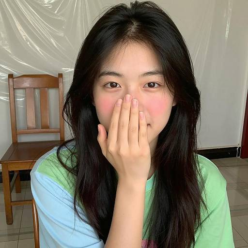 Portrait of a Woman with Neutral Expression