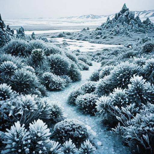 Enchanted Tundra: A Surreal Landscape Enchanted Tundra: A Surreal Landscape