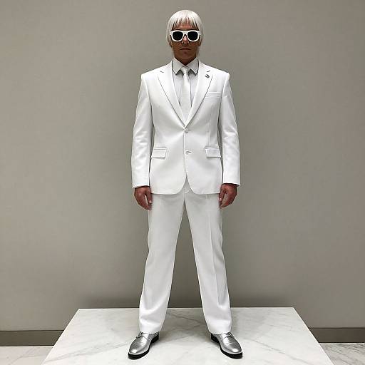 Jotaro Style White Suit Fashion