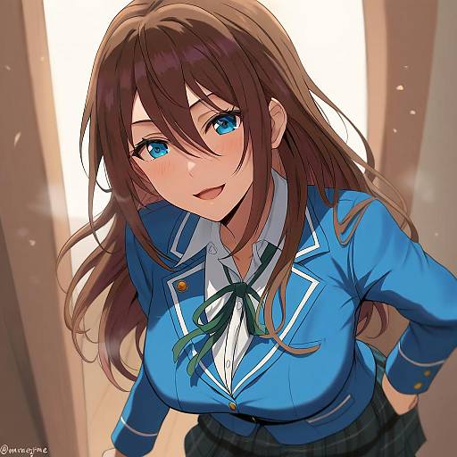 Illustration of Anzu (ensemble stars!), ensemble stars! in the style of Oroborus