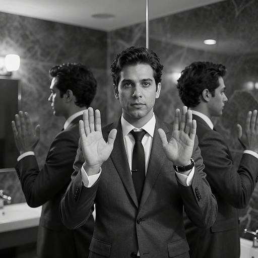 Reflective Portrait in Monochrome