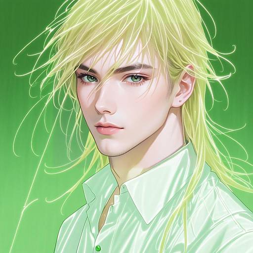 Illustration of Alkaid mcgrath, lovebrush chronicles in the style of Iesupa