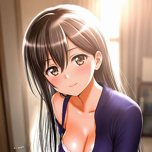 Illustration of Hanazono tae, bang dream! in the style of Hiyama yuu (wee259hiyama)