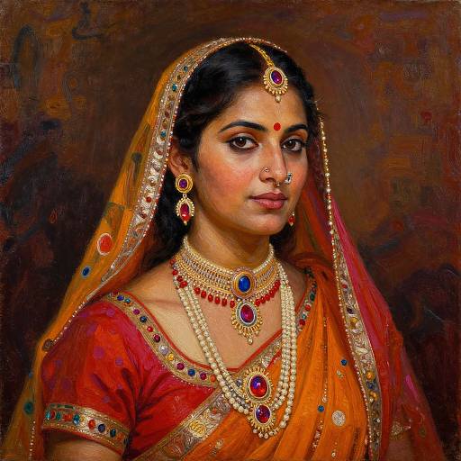 Vibrant Indian Woman Portrait