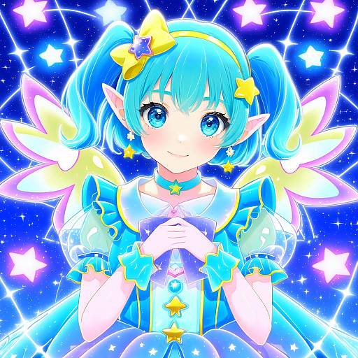 Illustration of Cure milky, precure in the style of Tsuutenkaaku