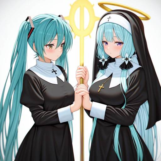 Illustration of Aimaina, vocaloid in the style of Niku (ni23ku)