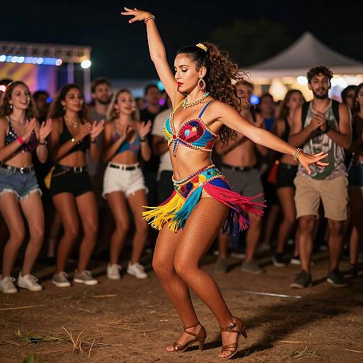 Photorealistic 8K Festival Dancer in Motion