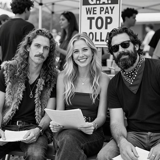 Group Portrait with Vintage Vibes