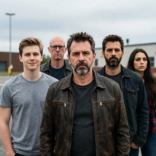 Group of Five Adults Outdoors