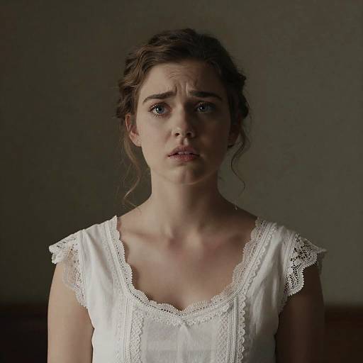 Elegant Young Woman in Soft Focus