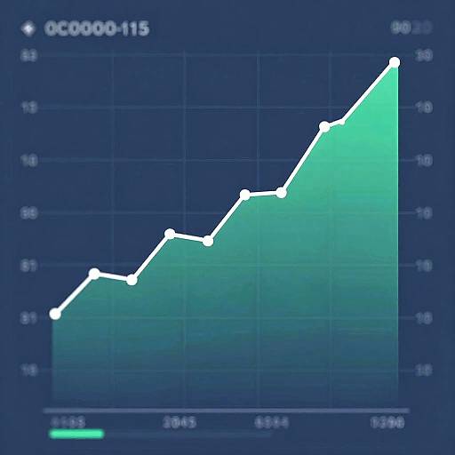 Steady Upward Stock Graph Dashboard
