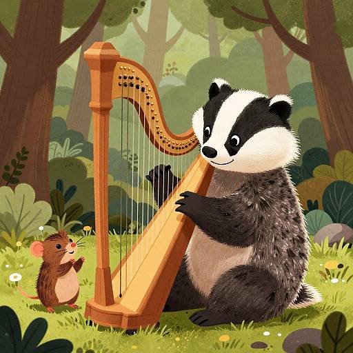 Whimsical Forest Musical Friends