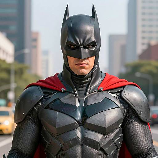 Photorealistic Nightwing in Urban Setting