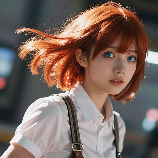 Vibrant Sci-Fi Portrait of a Girl