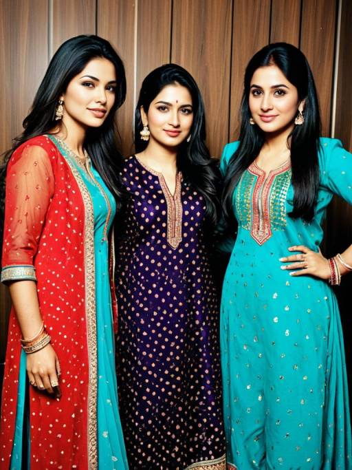 Women in Traditional Punjabi Suits