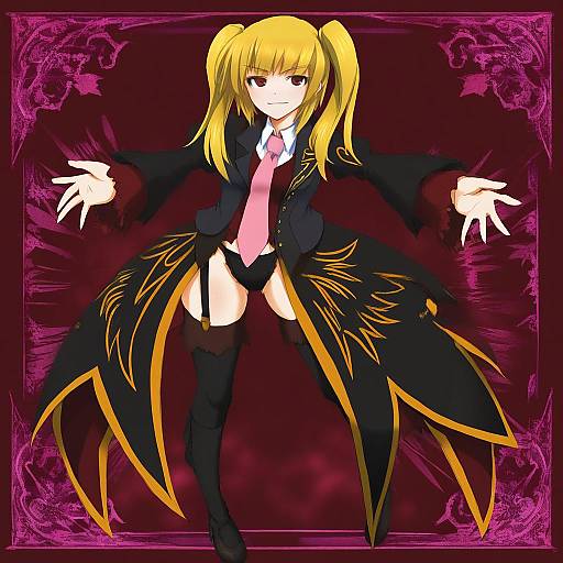Illustration of Asmodeus (umineko), umineko no naku koro ni in the style of Dakku (ogitsune)