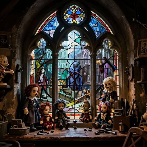 Gothic Toy Maker's Creepy Workshop