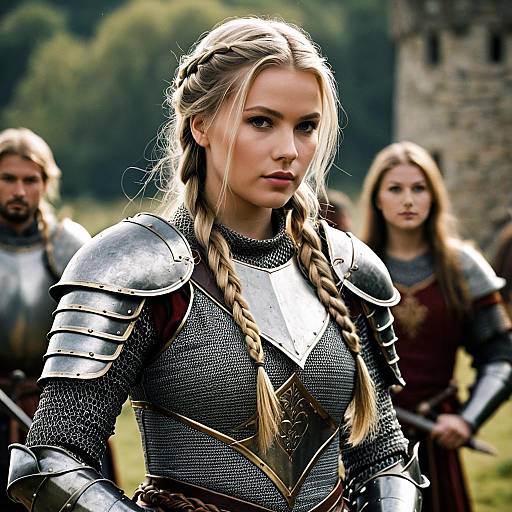 Medieval Warrior Princess in Armor