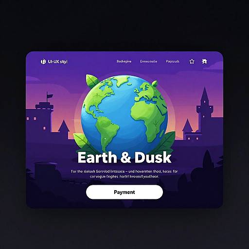 Earth & Dusk UI-UX Website Mockup