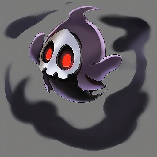 Illustration of Duskull, pokemon in the style of Shin'ya (shin'yanchi)