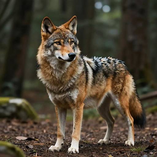 Cinematic Humanoid Coyote-Arcanine Hybrid