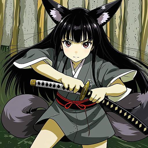 Illustration of Anabuki tomoko, world witches series in the style of Kagami hirotaka