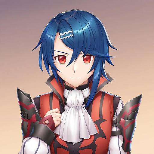 Illustration of Alcryst (fire emblem), fire emblem in the style of Hinoue itaru