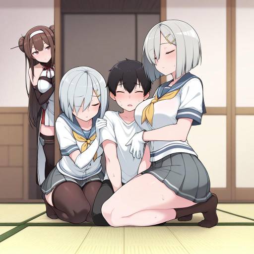 Kancolle Characters in Traditional Setting