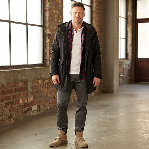 Confident Man in Industrial Loft Style