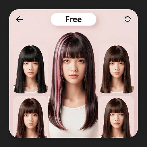 AI Hairstyle Generator with Digital Avatar