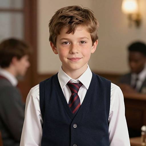 Boy at Theme Party in Vest