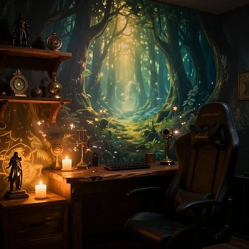 Fantasy Themed Streamer Room Background