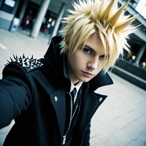 Demyx Costume: Spiky Hair & Black Coat