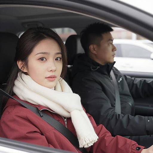 Daylight Drive: Couple in a Car