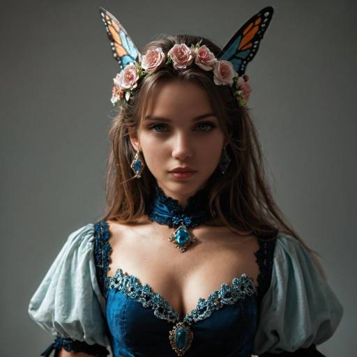 Enchanting Elven Warrior Portrait in Nature