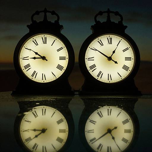 Surreal Vintage Clocks in Dreamscape