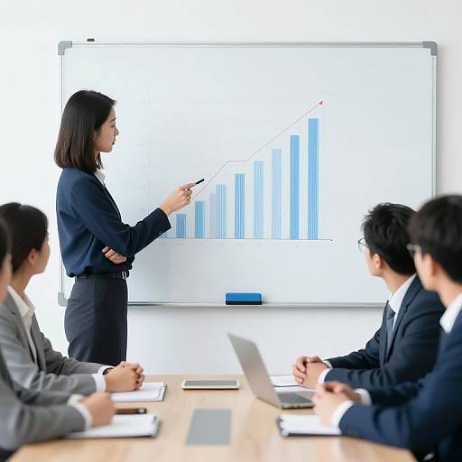 Realistic Finance Business Meeting Graph