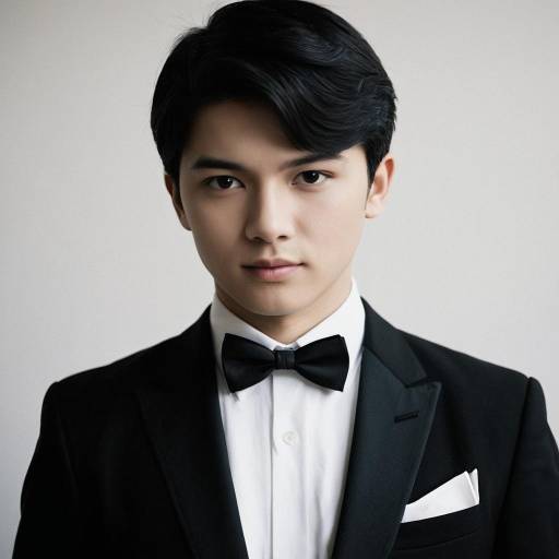 Young Man in Black Tuxedo