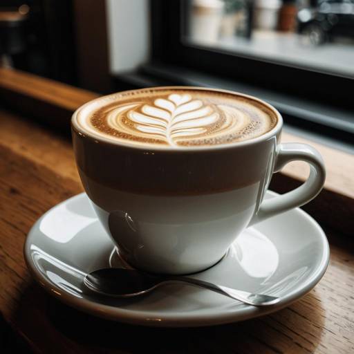 Elegant Cappuccino with Rosetta Latte Art