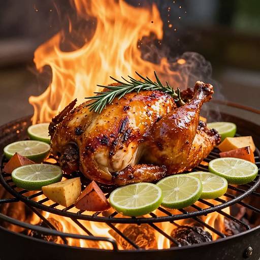 Golden Roast Chicken with Veggies