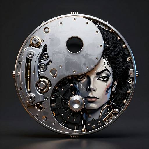Mechanical Yin Yang with MJ Face