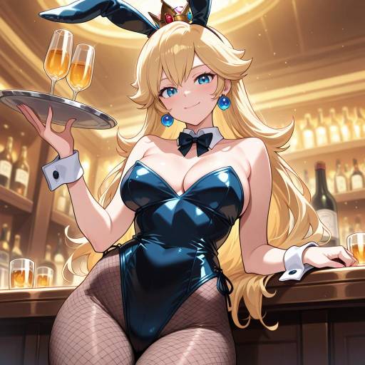 Playful Bunny Inspired Mario Character Art
